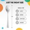 Party Solids 100 Pcs Disposable Utensils – Heavy Duty Plastic Cutlery Set – Premium Plastic Forks, Spoons or Knives for Parties, Events, Catering & Tableware Supplies by Exquisite